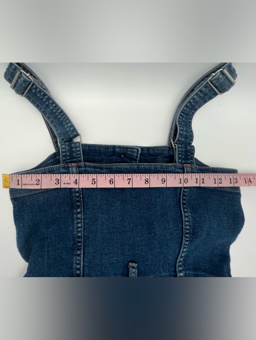 H&M Divided Blue Jean Button-Front Denim Mini Dress, pockets size 0 - Picture 6 of 9